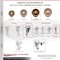 Service Caster 5 Inch SS High Temp Phenolic 10mm Threaded Stem Caster Set Total Lock Brake SCC-SSTSTTL20S514-PHSHT-M1015-4 - alternate 3